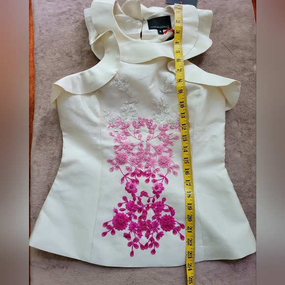 Embroidered sleeveless top - Cynthia Rowley Size 6 - Picture 5 of 5